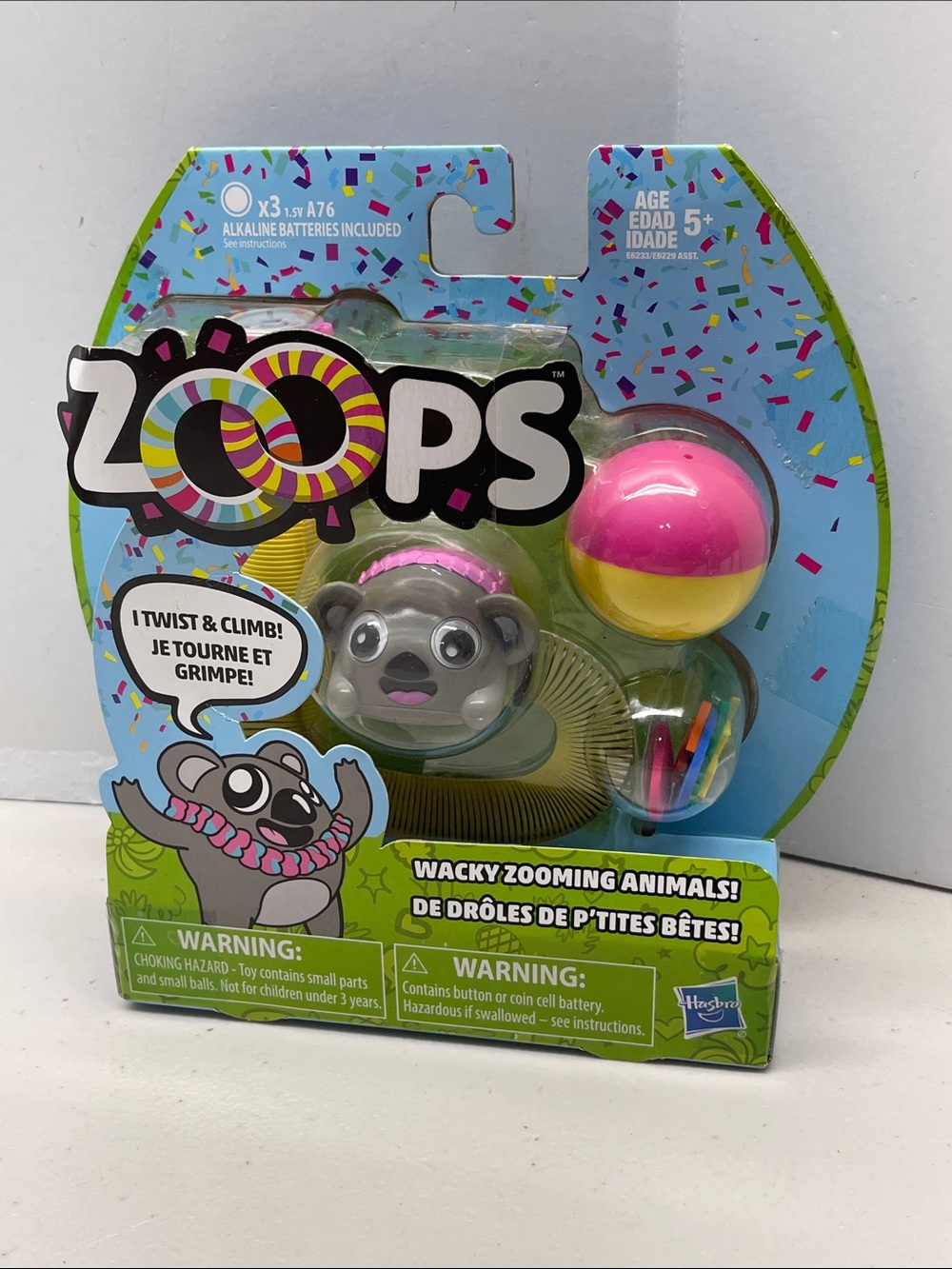 Zoops Wacky Zooming Animal Toy - Pink & Yellow